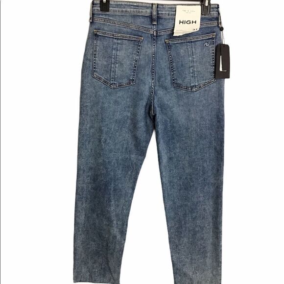 Rag & Bone Blue Nina High-Rise Ankle Cigarette Jean New With Tag - Picture 3 of 15